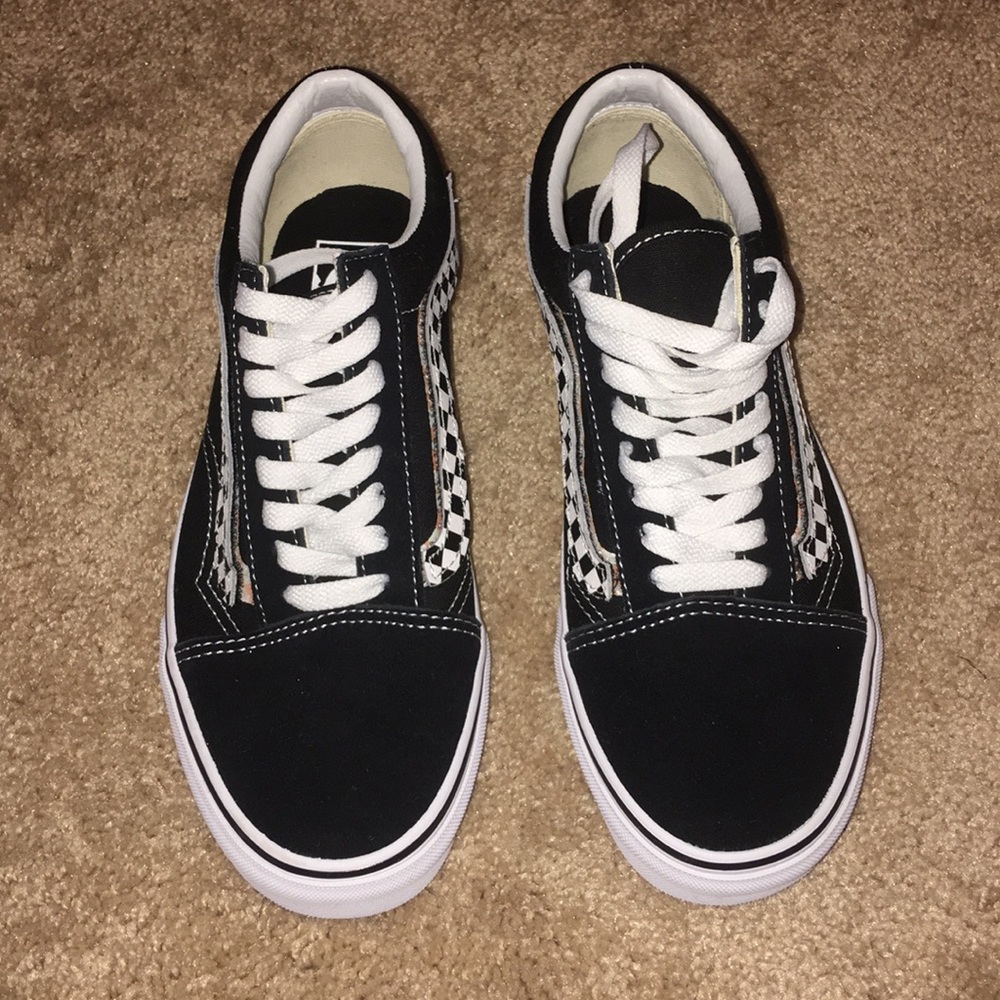 Brand New Black Checkered Vans